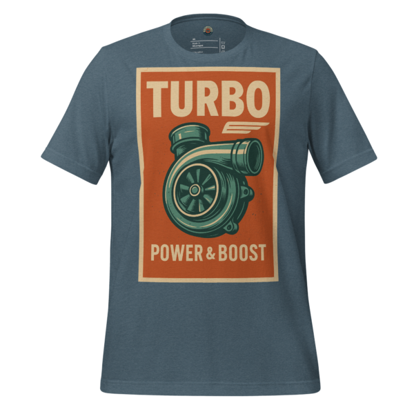 TURBO — POWER &BOOST -Heather Slate Tee