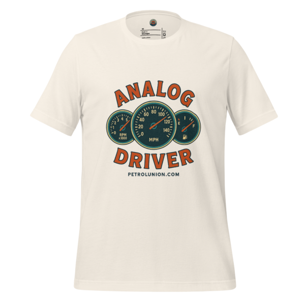 ANALOG DRIVER — GAUGES DON’T LIE -Vintage White Tee