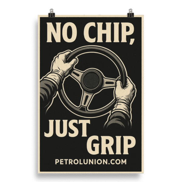 No Chip, Just Grip - Poster
