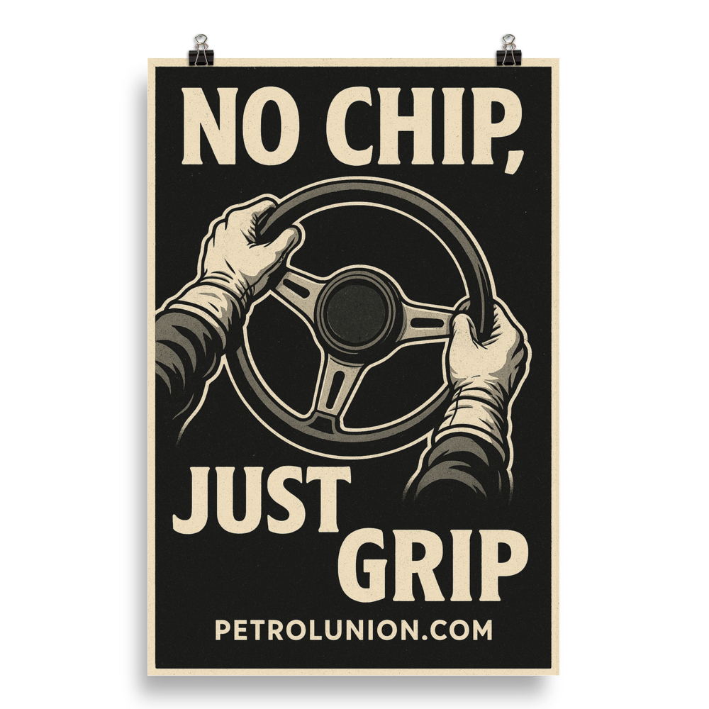 No Chip, Just Grip - Poster