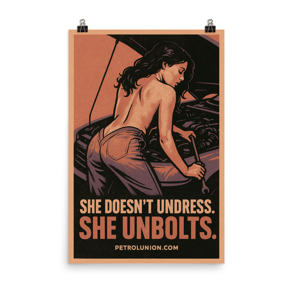 SHE DOESN’T UNDRESS. SHE UNBOLTS - Poster - Image 3