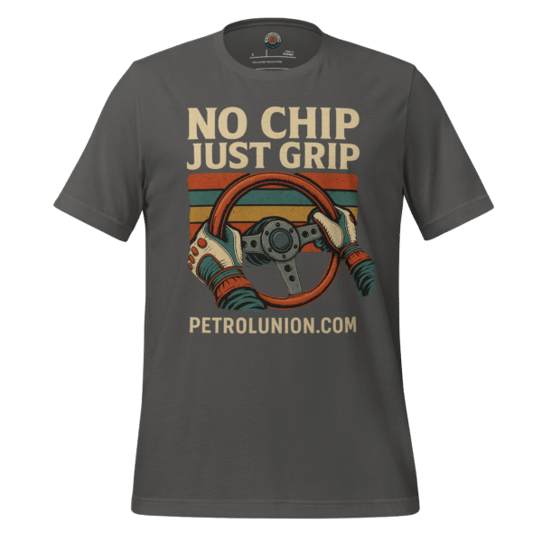 NO CHIP. JUST GRIP – Asphalt Tee