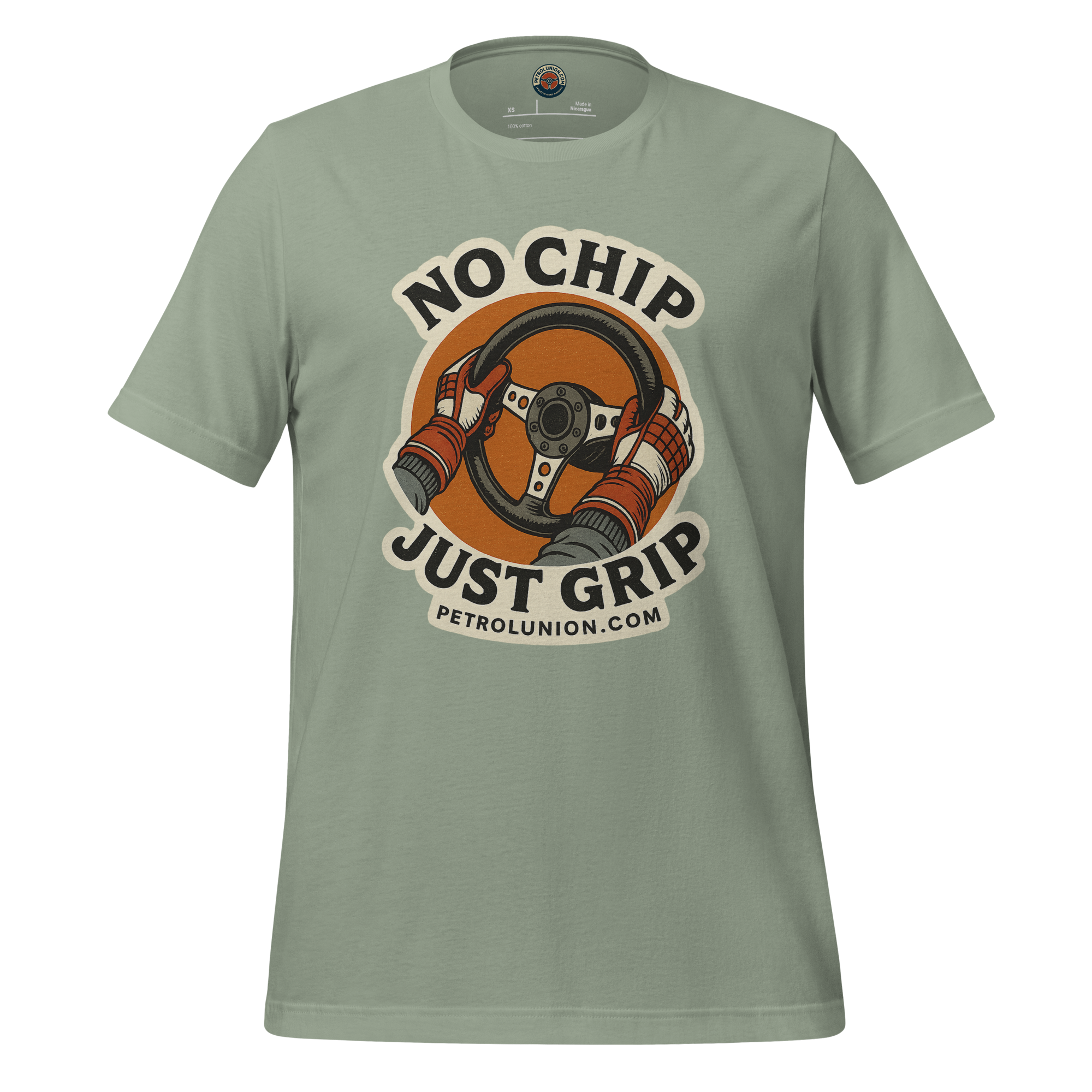 NO CHIP. JUST GRIP - Olive Tee